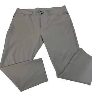 Public Rec Pants Mens 42x30 Gray Performance 5 Pocket Stretch Golf Casual Travel